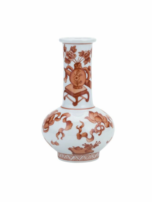 Long Neck Vase Symbol Motif