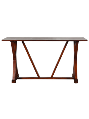 Presley Wooden Console Table Brown - Stylecraft
