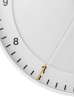 Braun Classic Wall Clock Large - White - Bc17w