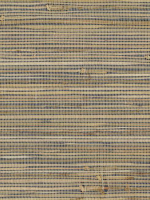 Knotted Grass Wallpaper In Browns And Deep Blue From The Grasscloth Ii Collection By York Wallcoverings