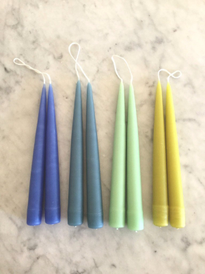 Hand Dipped Tapers - Cool Colors
