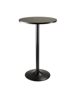 Obsidian Pub Table Bar Height Wood/black - Winsome