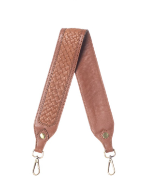 Shoulder Strap - Morocco Woven Leather - Brown