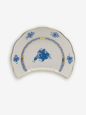 Chinese Bouquet Crescent Salad Plate By Herend