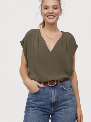 V-neck Blouse