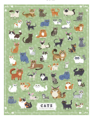 Illustrated Cats Puzzle - 500 Pieces