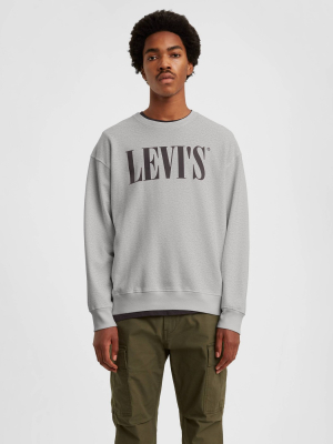 Levi's® Men's Fleece Crew Neck Sweatshirt - Gray