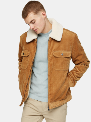 Tan Corduroy Harrington Jacket