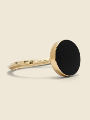 Solis Ring - Black Jade