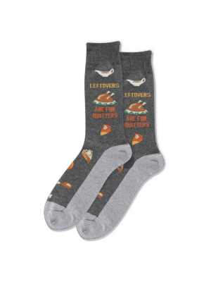 Men's Leftovers Are For Quitters Crew Socks
