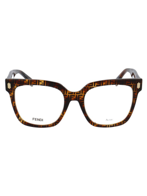 Fendi Eyewear Square Frame Glasses