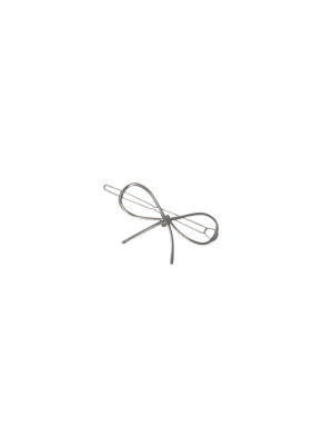 Heirlooms Metal Bow Hairpin - Silver