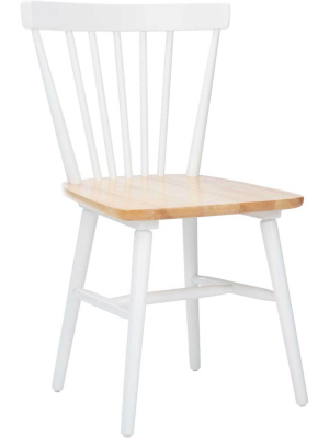 Wilder Spindle Back Dining Chair White/natural (set Of 2)