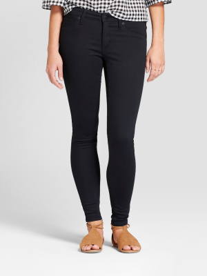 Women's Mid-rise Jeggings - Universal Thread™ Black