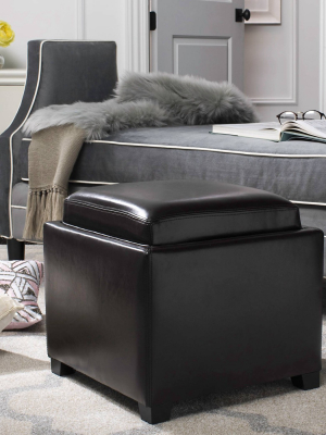 Bobbi Tray Storage Ottoman - Safavieh