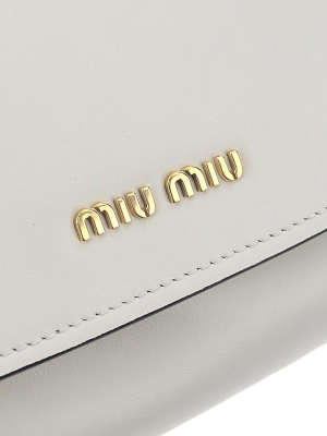 Miu Miu Logo Plaque Satchel Bag