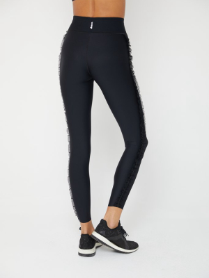 Get It Fast Lace Ruffle Legging With Swarovski® Crystals