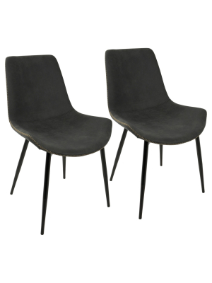 Set Of 2 Duke Industrial Dining Chair - Lumisource