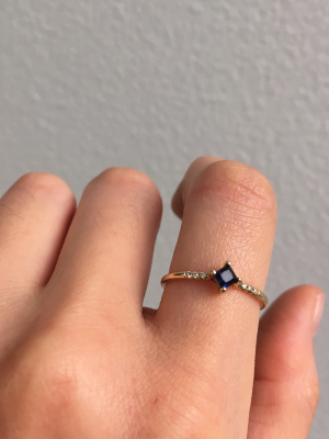 Sapphire Point Equilibrium Ring