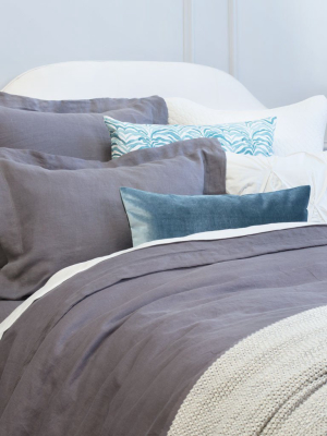 Lane Grey Belgian Linen Duvet Cover