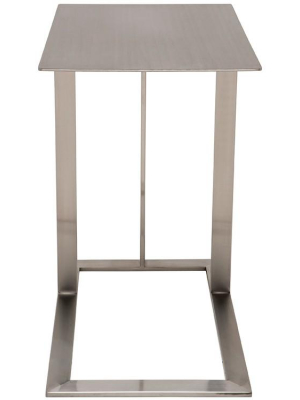 Celine Silver Metal Side Table