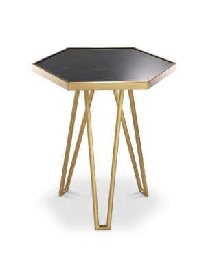 Eichholtz Samson Side Table - Gold & Black