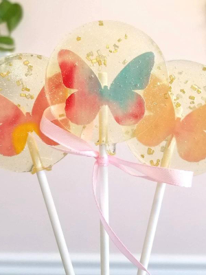 Butterfly Spring Lollipops – Guava