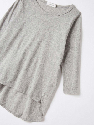 Mini French Seam Long Sleeve T.shirt