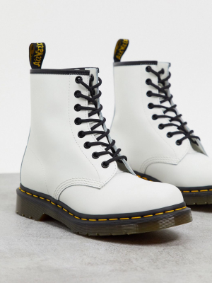 Dr. Martens 1460 8 Eye Boots In White