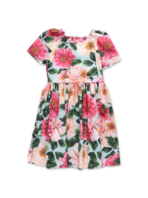 Dolce & Gabbana Kids Floral Printed Dress