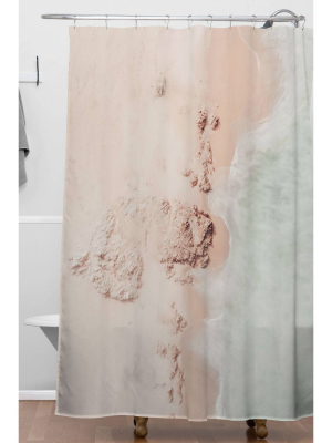 Ingrid Beddoes Beach Champagne Shower Curtain Pink - Deny Designs