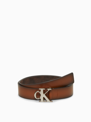 Monogram Logo Leather Belt