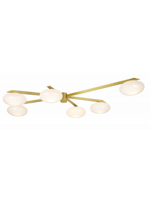 Lelli Six Arm Flush Mount Ceiling Light