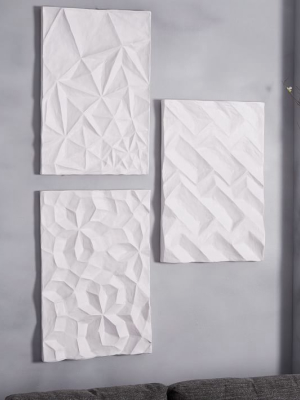 Papier-mache Wall Art - Geo Panel