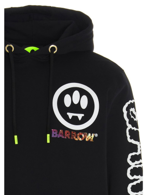 Barrow Logo Printed Straight Hem Hoodie