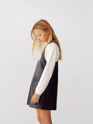 Shift Pinafore Dress