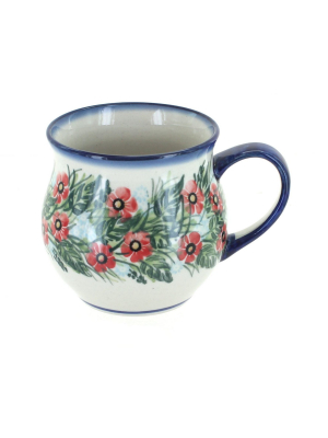 Blue Rose Polish Pottery Chloe Bubble Mug