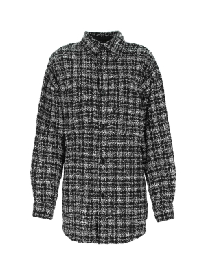 Faith Connexion Tweed Oversized Shirt