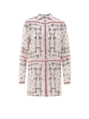 Etro Floral Print Longline Shirt