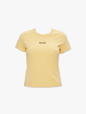 Plus Size Best Life Graphic Tee