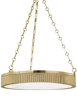 Hudson Valley Lighting Lynden 5-bulb Pendant - Aged Brass