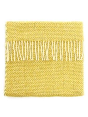 Mornington New Wool Baby Blanket - Sunshine Yellow
