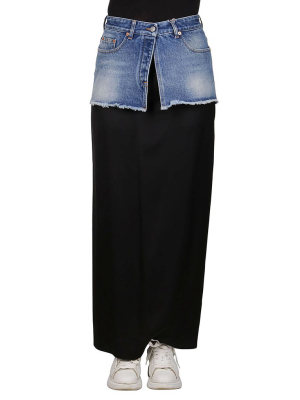 Mm6 Maison Margiela Layered Midi Skirt