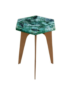 Green Fluorite Accent Table