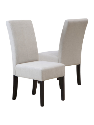 Set Of 2 T-stitch Fabric Dining Chair - Christopher Knight Home