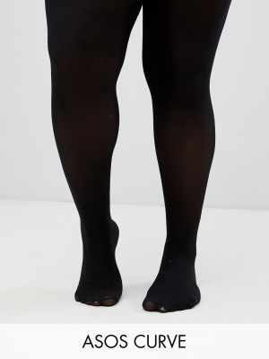 Asos Design Curve 40 Denier Black Tights