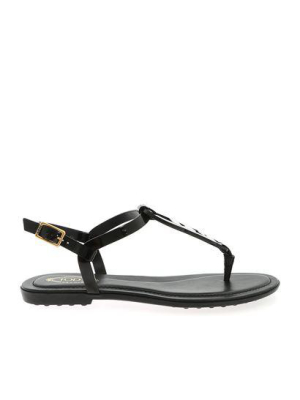 Tod's Chain Link T-bar Sandals