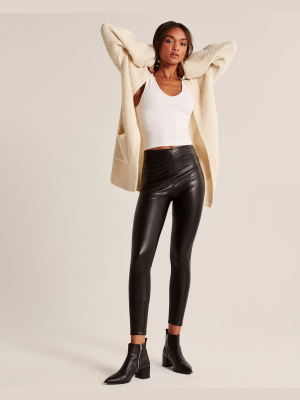 Vegan Leather Leggings