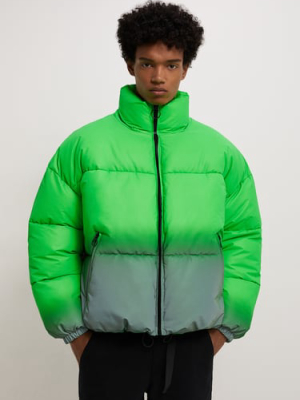 Contrasting Padded Reflective Jacket