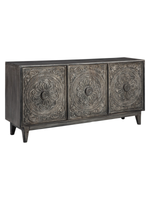 Fair Ridge Console Dark Brown - Signature Design By Ashley